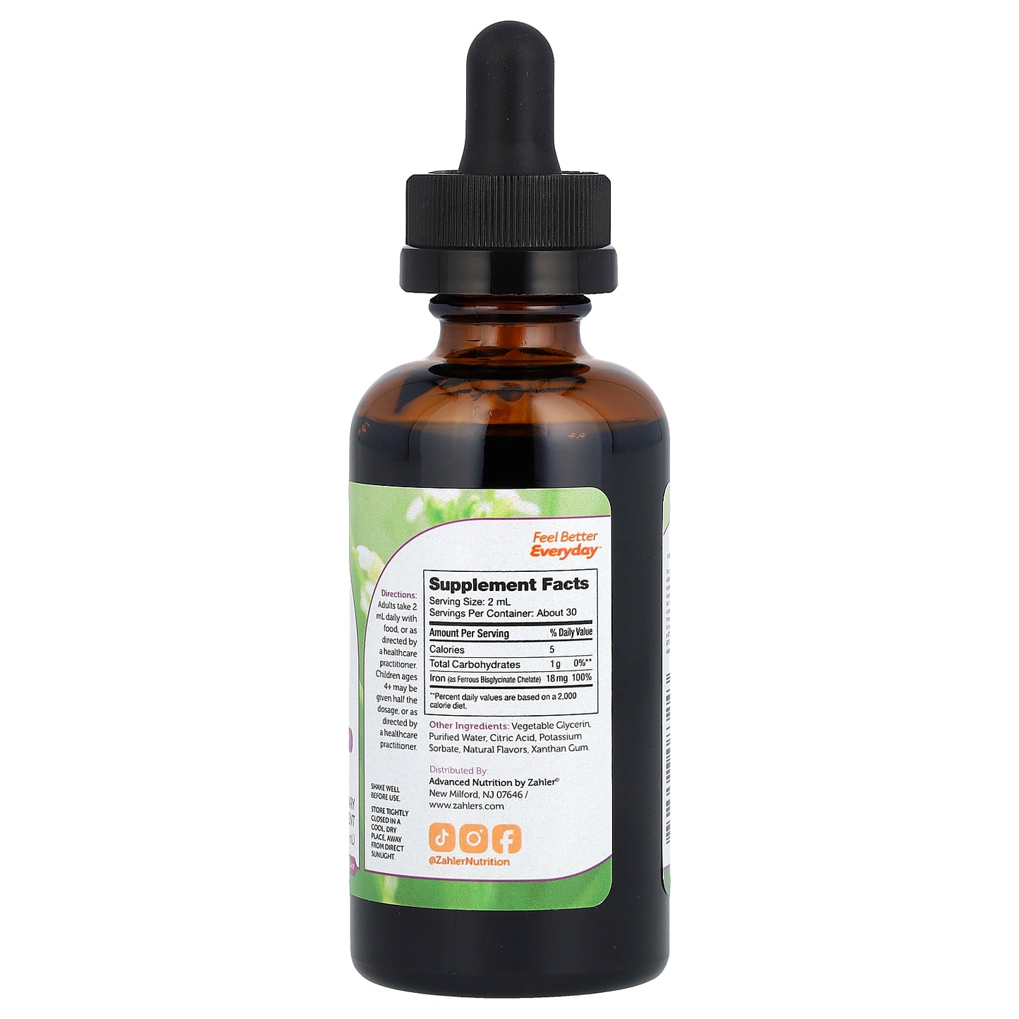 Zahler, Iron Drops, Great-Tasting Mixed Berry, 2 fl oz (59 ml)