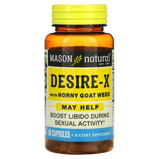 Mason Natural, Desire-X with Horny Goat Weed, 60 Capsules