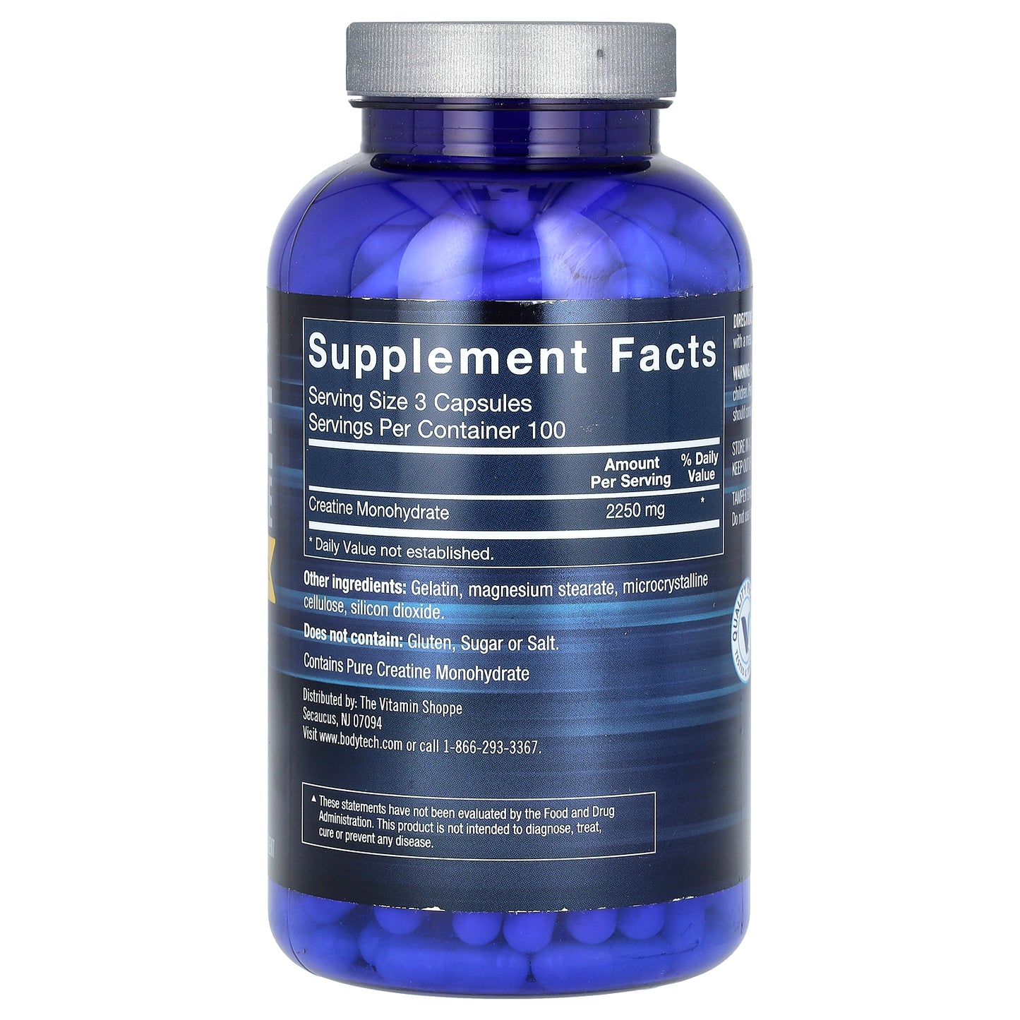 BodyTech, Creatine Monohydrate, 300 Capsules (750 mg per Capsule)