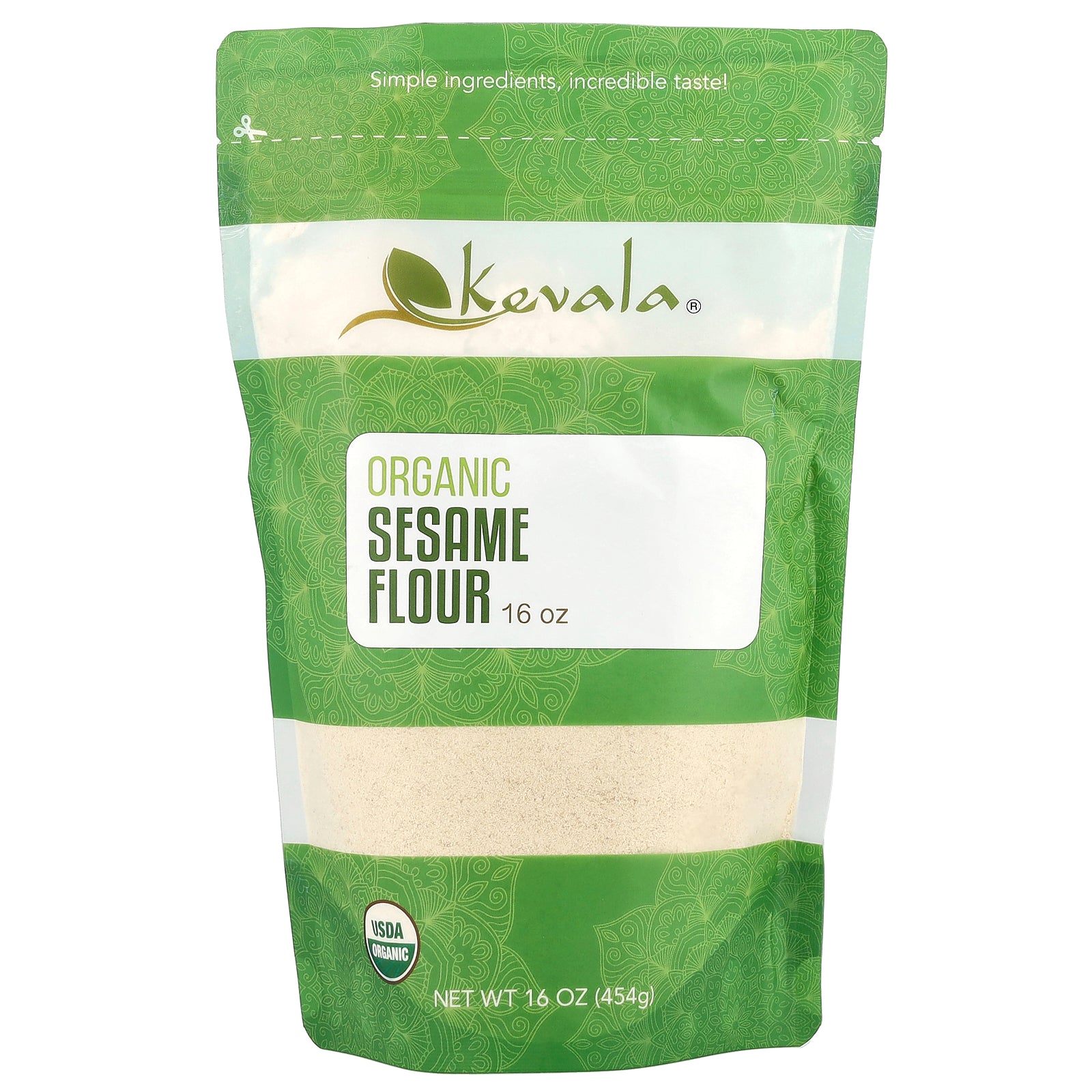 Kevala, Organic Sesame Flour, 16 oz (454 g)