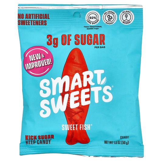 SmartSweets, Sweet Fish® Candy, Berry, 1.8 oz (50 g)