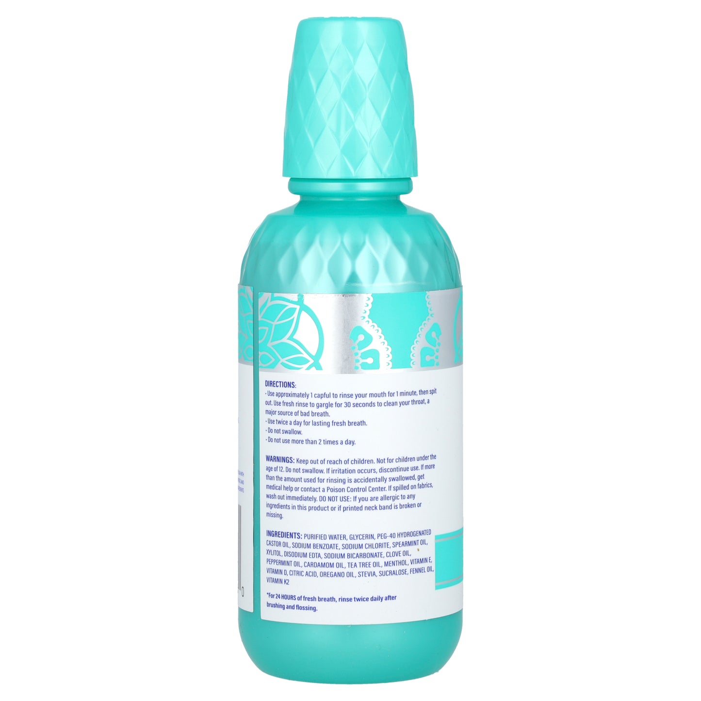 GuruNanda, Oral Rinse, Alcohol-Free, Wild Mint, 16 fl oz (473 ml)