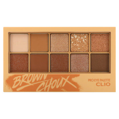 Clio, Pro Eye Palette, 02 Brown Choux, 1 Palette