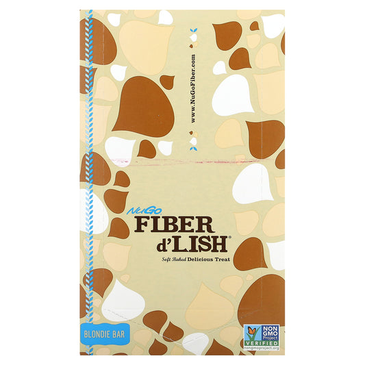 NuGo Nutrition, Fiber d' Lish, Blondie Bar, 16 Bars, 1.6 oz (45 g) Each