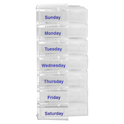 Ezy Dose, Pill Planner, Weekly 4X Day with Pop Outs, 1 Count