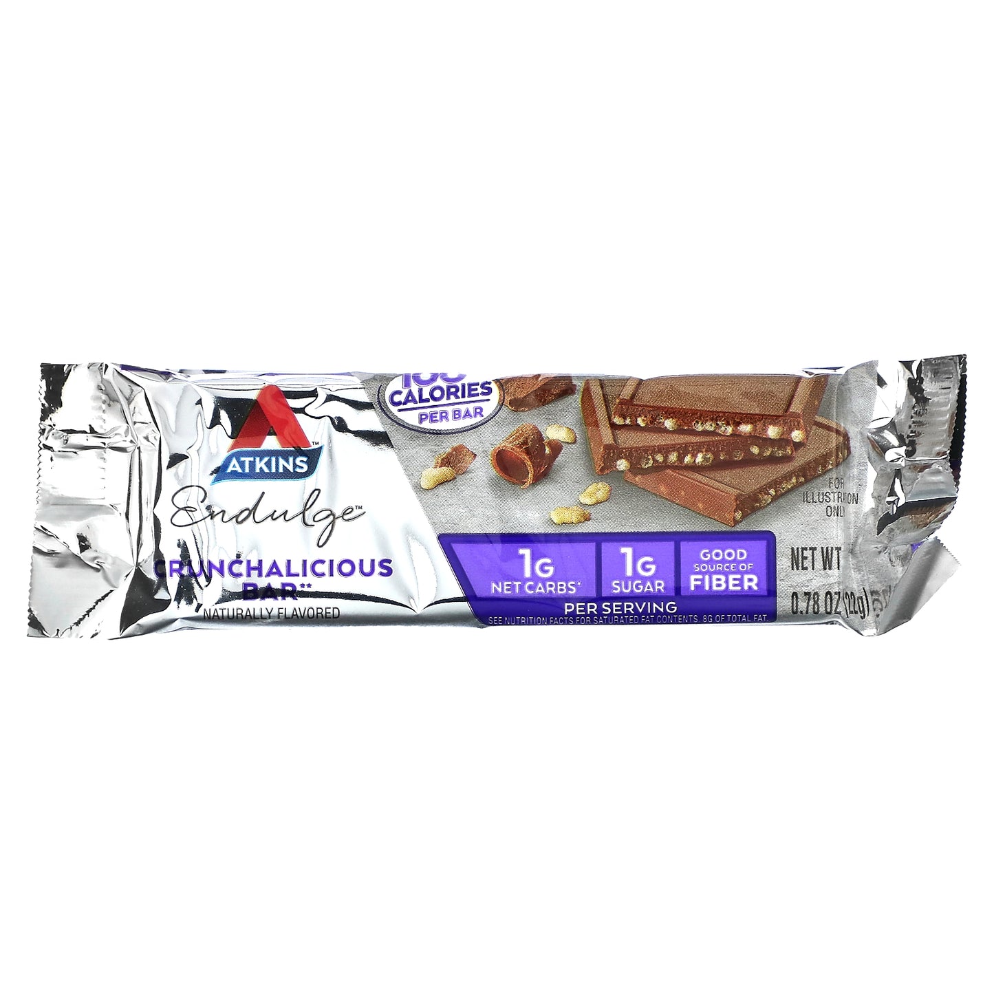 Atkins, Endulge, Crunchalicious Bar, 5 Bars, 0.78 oz (22 g) Each