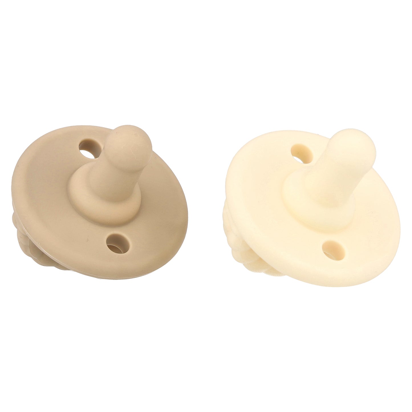 itzy ritzy, Sweetie Soother™, Food Grade Silicone Pacifiers, 0+ Months, Cream Taupe Braid, 2 Pacifiers