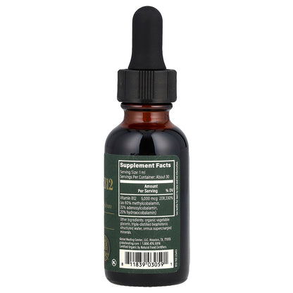 Global Healing, Vitamin B12, 5,000 mcg, 1 fl oz (29.6 ml)