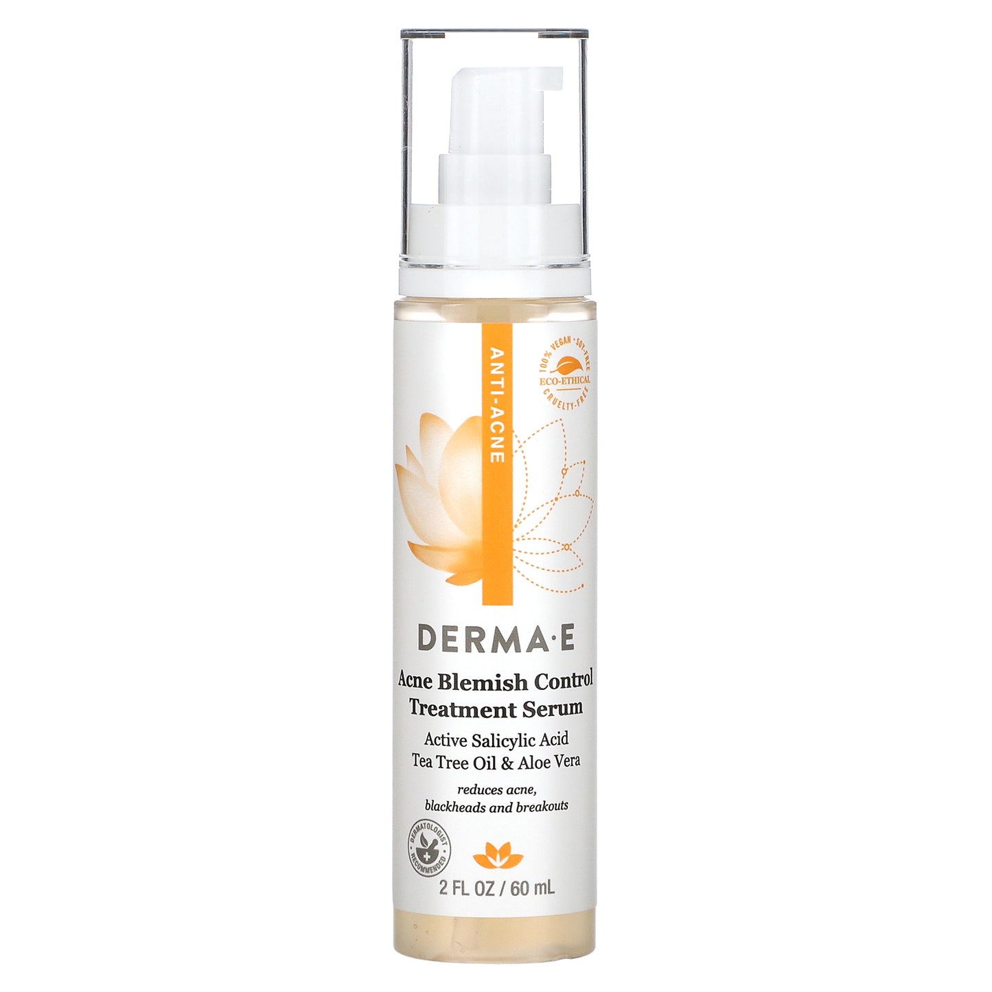 DERMA E, Acne Blemish Control Treatment Serum, 2 fl oz (60 ml)