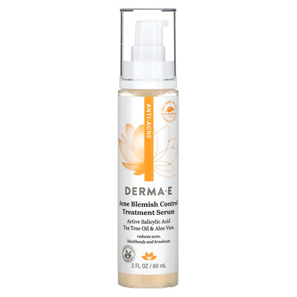 DERMA E, Acne Blemish Control Treatment Serum, 2 fl oz (60 ml)