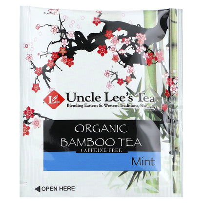 Uncle Lee's Tea, Organic Bamboo Tea, Mint, Caffeine Free, 18 Tea Bags, 1.02 oz (28.8 g)