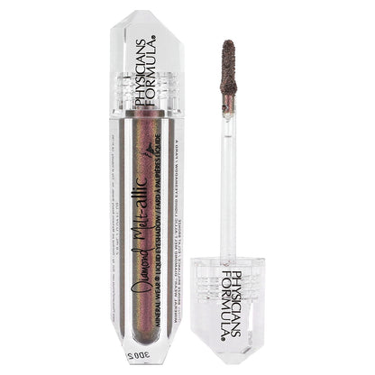 Physicians Formula, Mineral Wear, Diamond Melt-allic Liquid Eyeshadow, 1711945 Bronze Brilliance, 0.09 fl oz (2.8 ml)