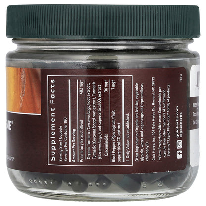 Gaia Herbs, Turmeric Supreme, 180 Vegan Liquid Phyto-Caps