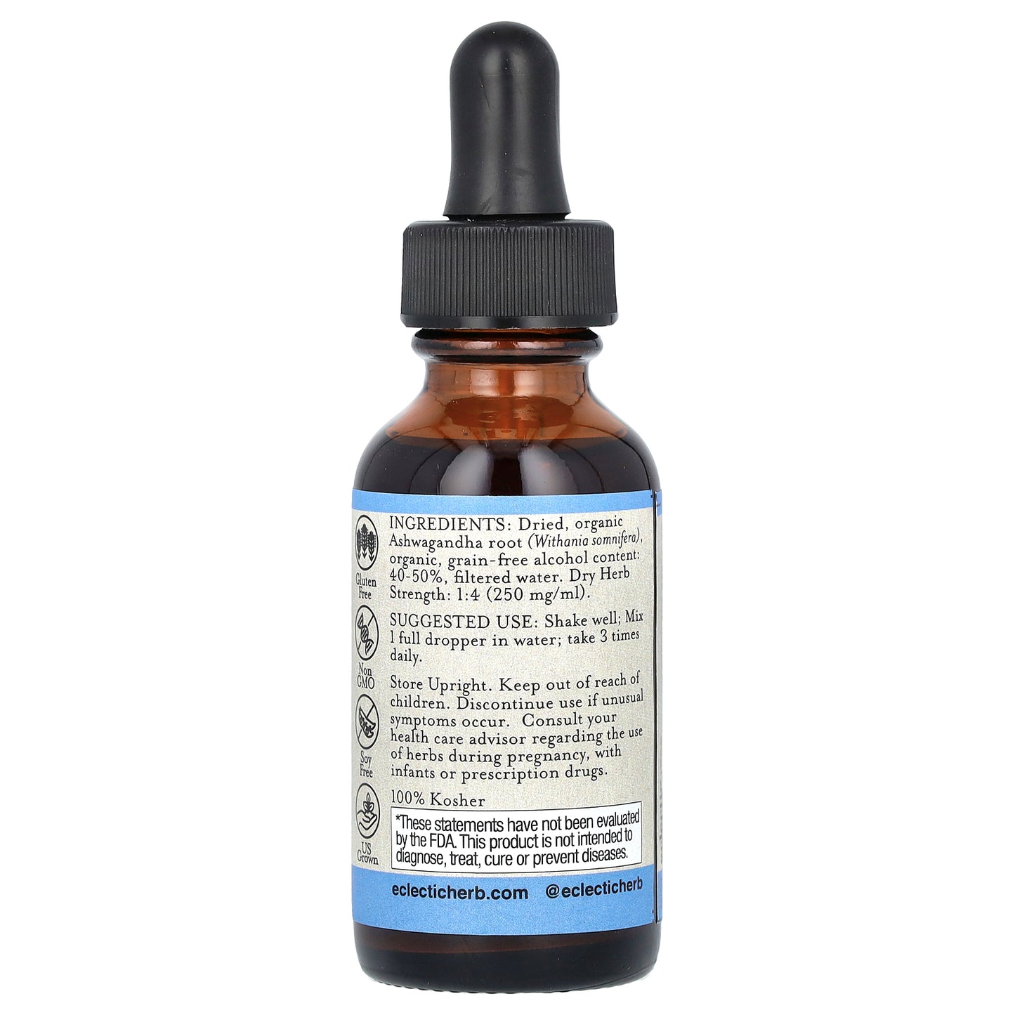 Eclectic Herb, Ashwagandha Extract, 1 fl oz (30 ml)