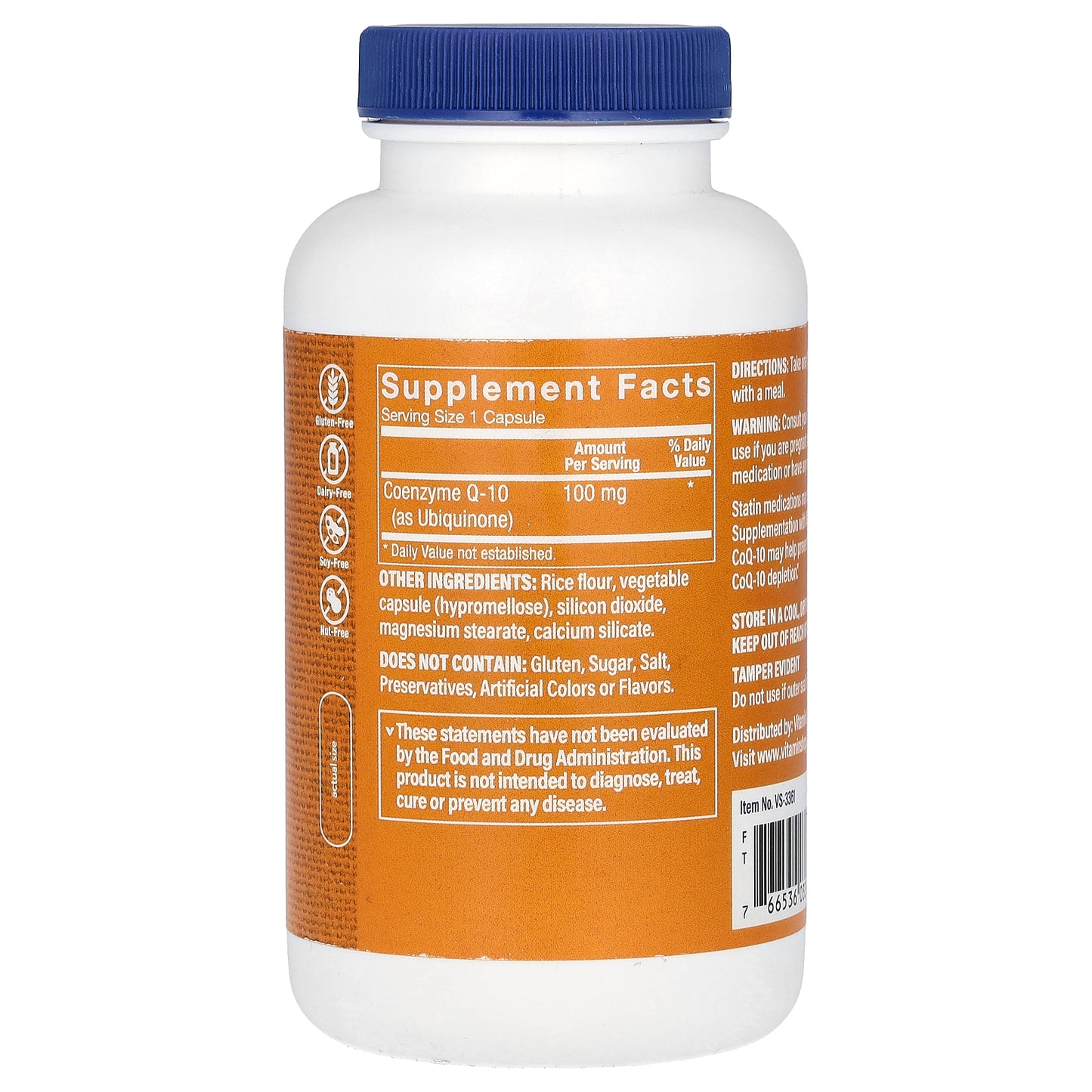 The Vitamin Shoppe, CoQ-10, 100 mg, 240 Capsules