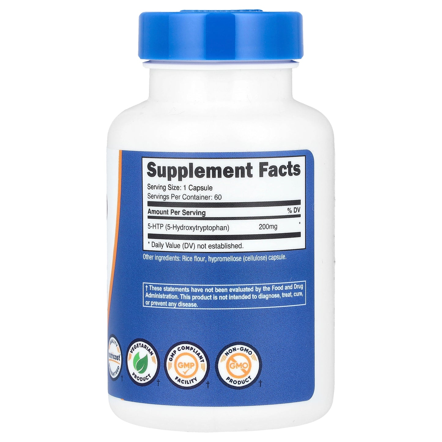 Nutricost, 5-HTP, 200 mg, 60 Capsules