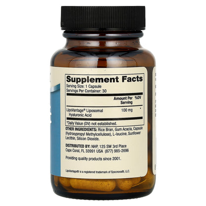 Dr. Mercola, Liposomal Hyaluronic Acid, 100 mg, 30 Capsules