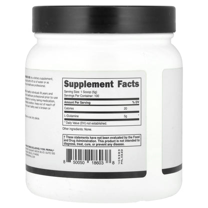 PrePrimal, L-Glutamine Powder, Unflavored, 17.6 oz (500 g)