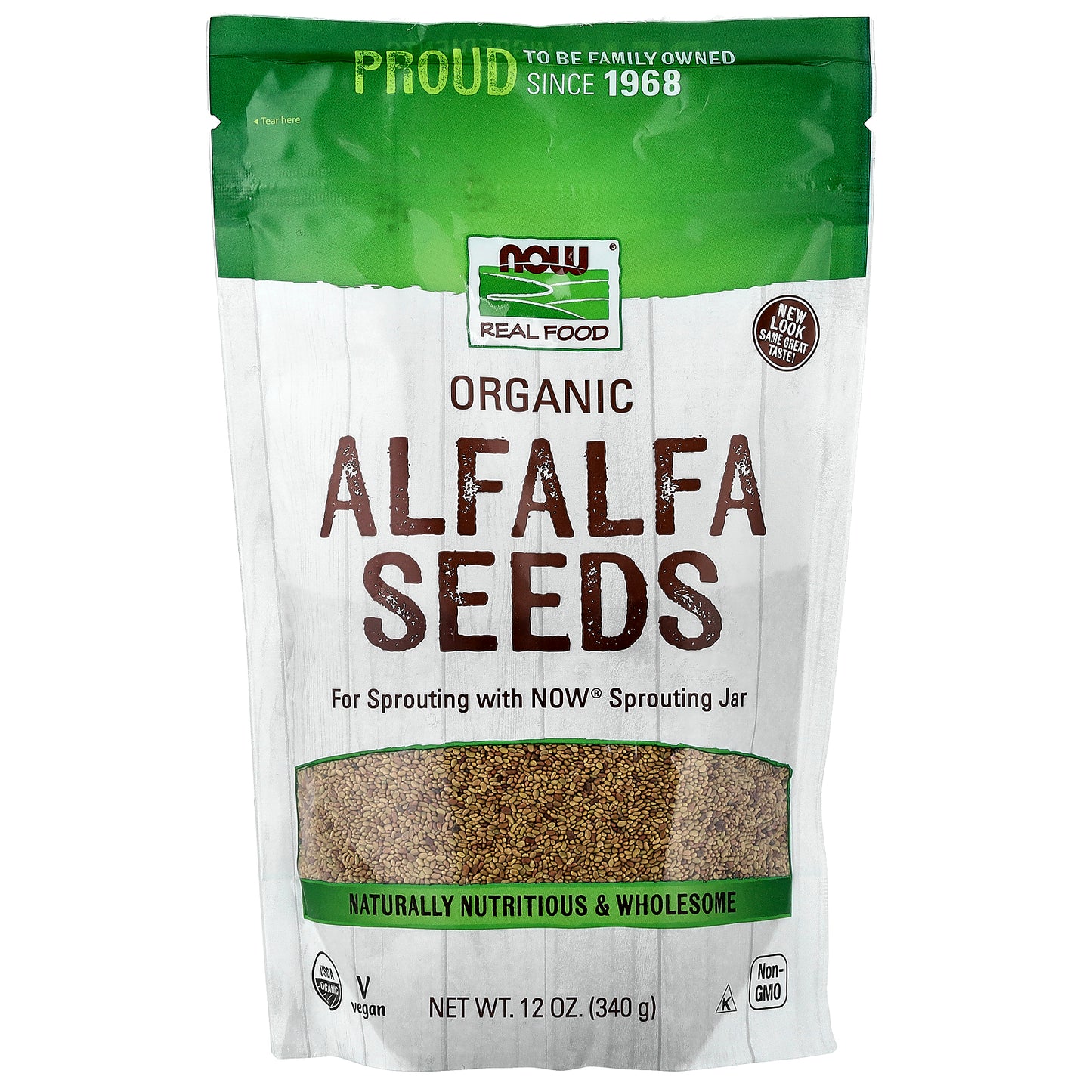 NOW Foods, Organic Alfalfa Seeds, 12 oz (340 g)