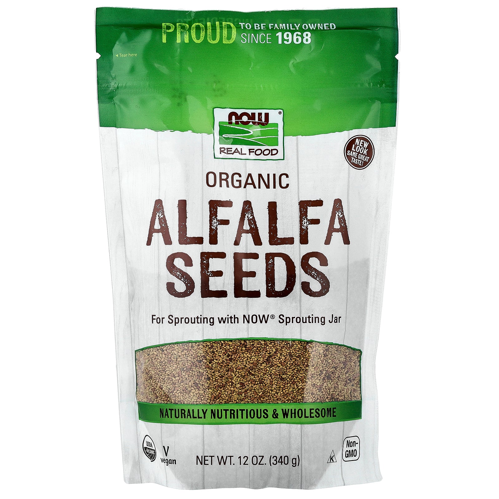 NOW Foods, Organic Alfalfa Seeds, 12 oz (340 g)
