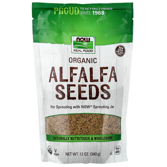 NOW Foods, Organic Alfalfa Seeds, 12 oz (340 g)