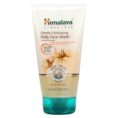 Himalaya, Gentle Exfoliating Daily Face Wash, For All Skin Types, 5.07 oz (150 ml)