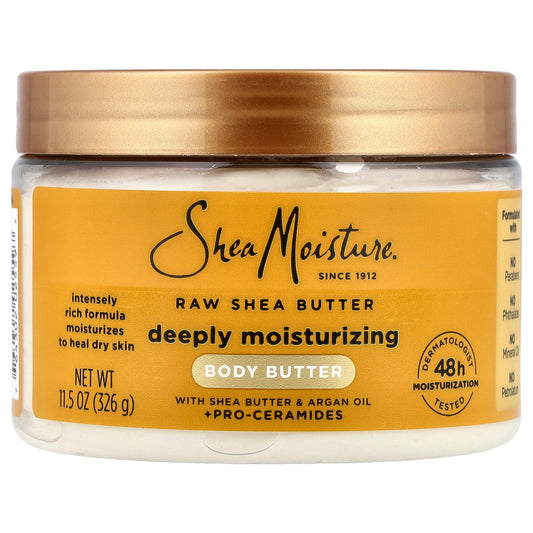 SheaMoisture, Deeply Moisturizing Body Butter, Raw Shea Butter, 11.5 oz (326 g)