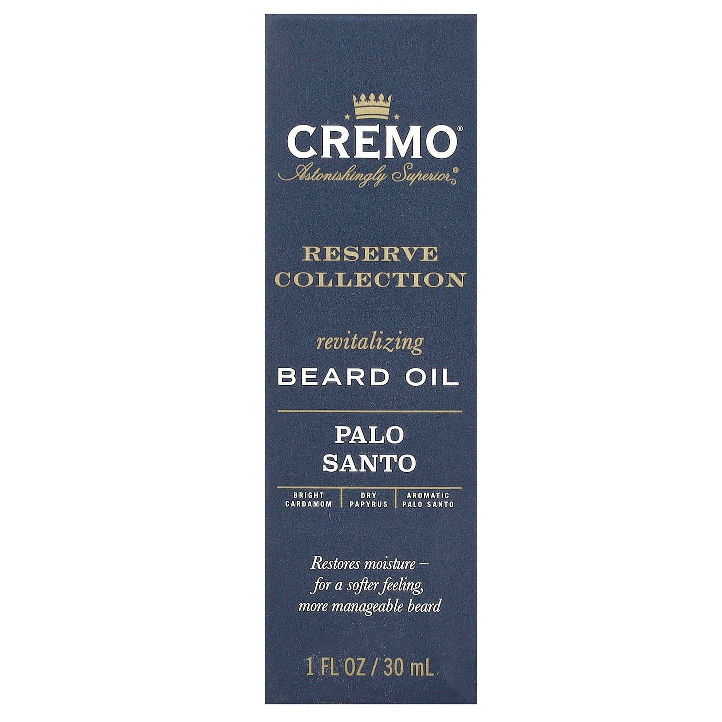 Cremo, Reserve Collection, Revitalizing Beard Oil, Palo Santo, 1 fl oz (30 ml)