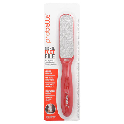 Probelle, Nickel Foot File, Coarse/Medium, 1 Count