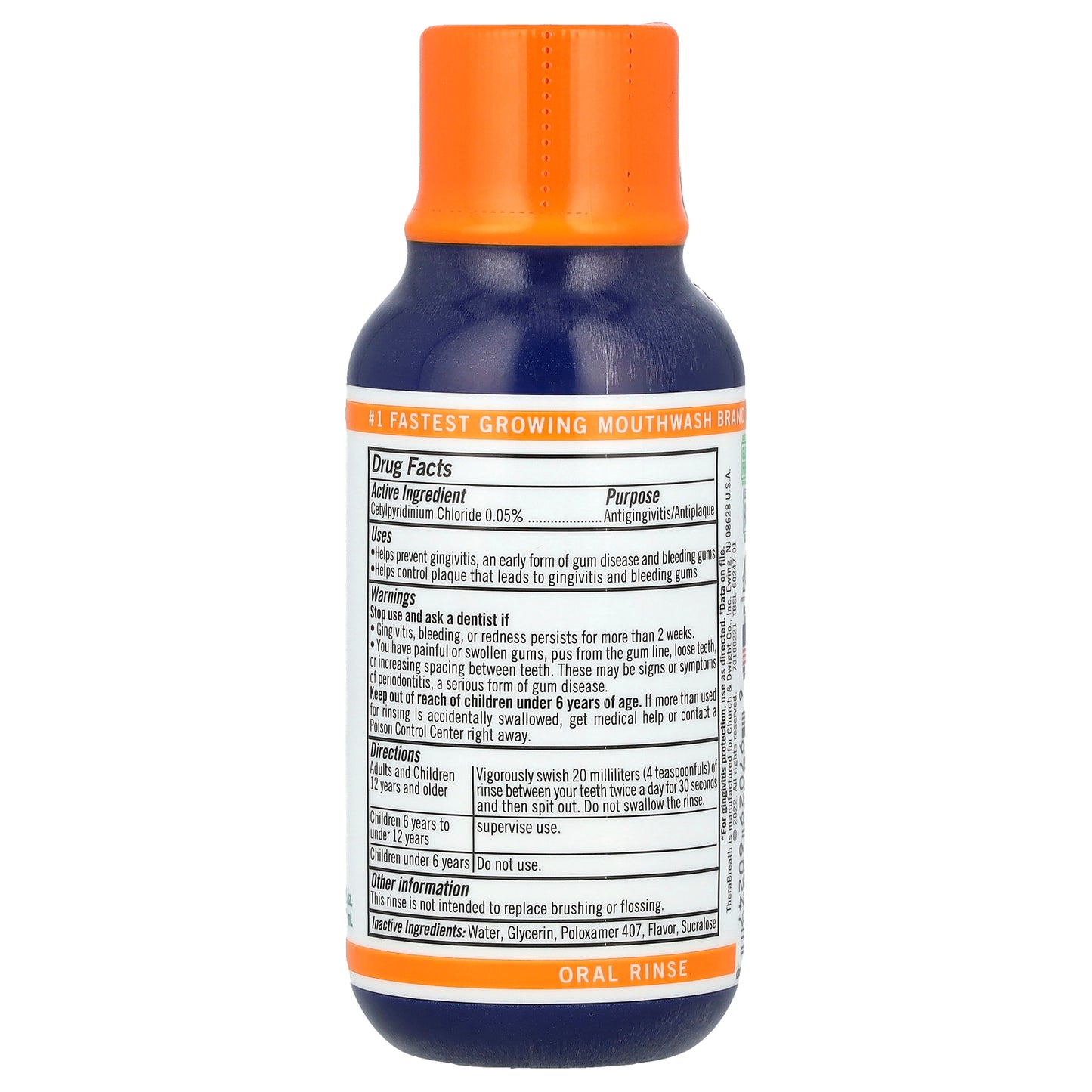 TheraBreath, Healthy Gums Oral Rinse, Clean Mint, 3 fl oz (88.7 ml)