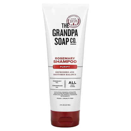 The Grandpa Soap Co., Rosemary Shampoo, Purify, 8 fl oz (237 ml)