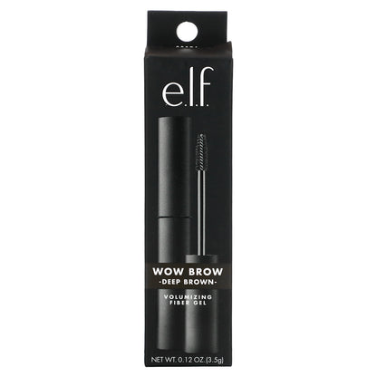 E.L.F., Wow Brow Gel, Deep Brown, 0.12 oz (3.5 g)