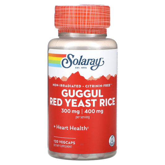 Solaray, Guggul, Red Yeast Rice, 120 VegCaps