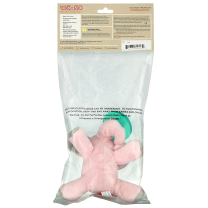 WubbaNub, Infant Pacifier, 0-6 Months, Pink Elephant, 1 Pacifier