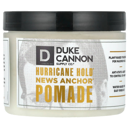 Duke Cannon Supply Co., Hurricane Hold®, News Anchor®, Pomade, 4.6 oz (130 g)