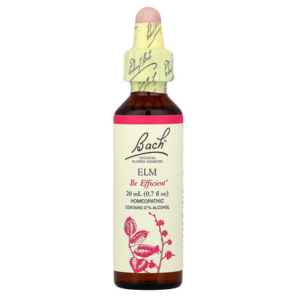Bach, Original Flower Remedies, Elm, 0.7 fl oz (20 ml)