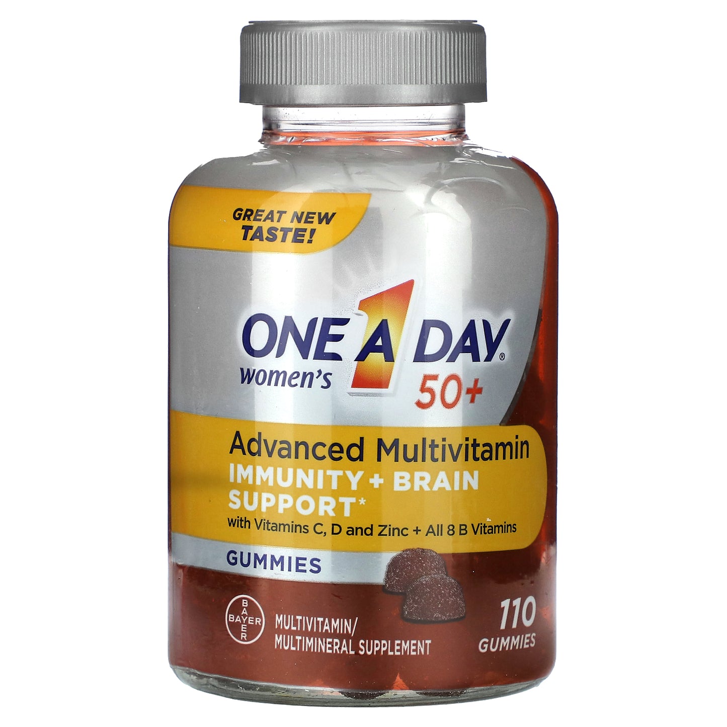 One-A-Day, Women's 50+, Advanced Multivitamin, 110 Gummies