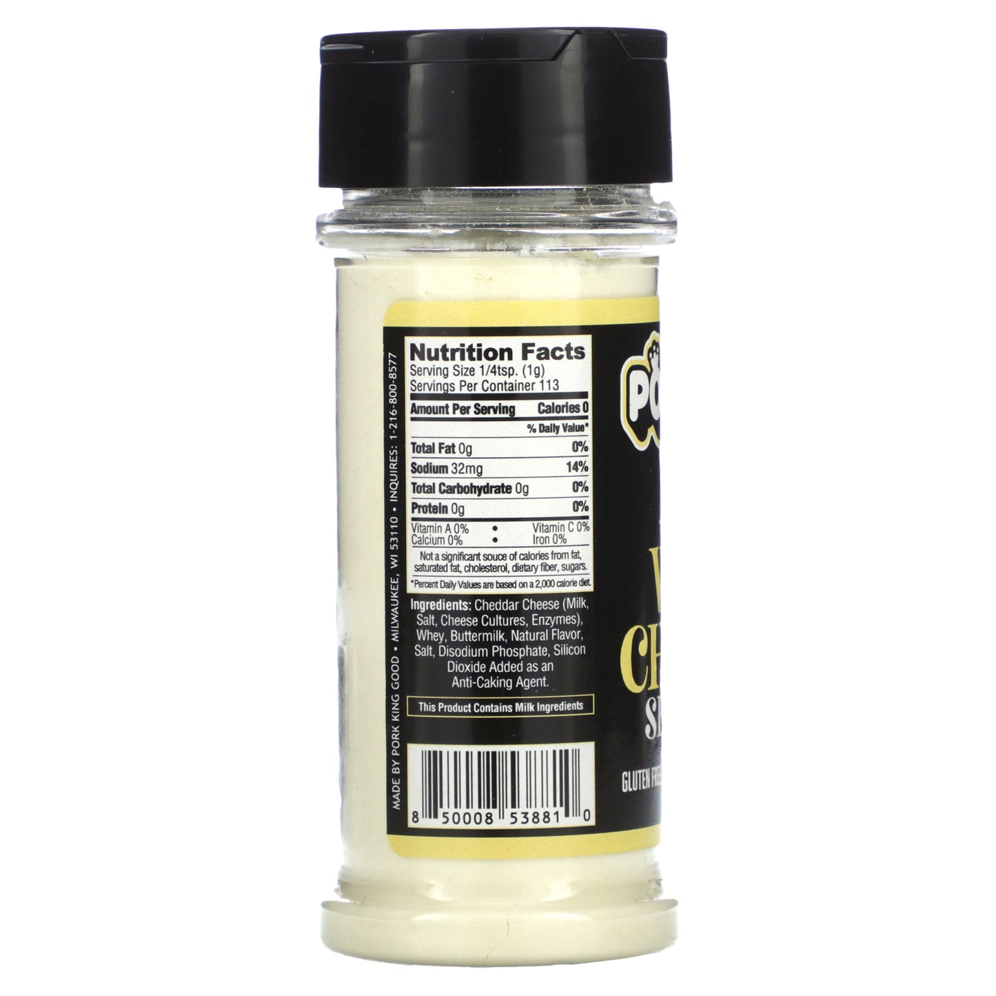 Pork King Good, White Cheddar Seasoning, 2.75 oz (78 g)