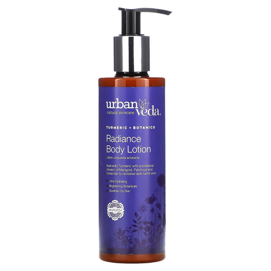 Urban Veda, Radiance Body Lotion, Turmeric + Botanics, 8.5 fl oz (250 ml)