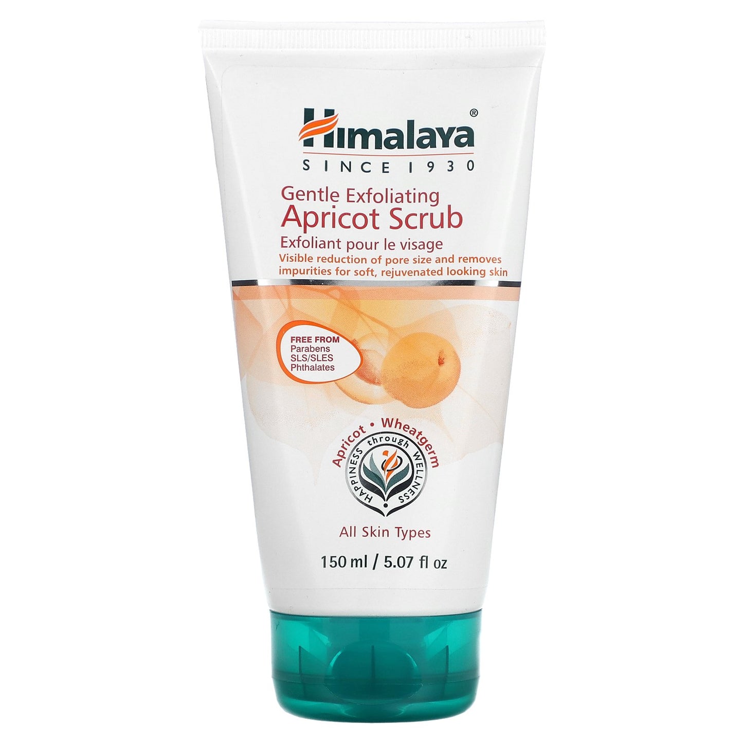 Himalaya, Gentle Exfoliating Apricot Scrub, All Skin Types, 5.07 fl oz (150 ml)