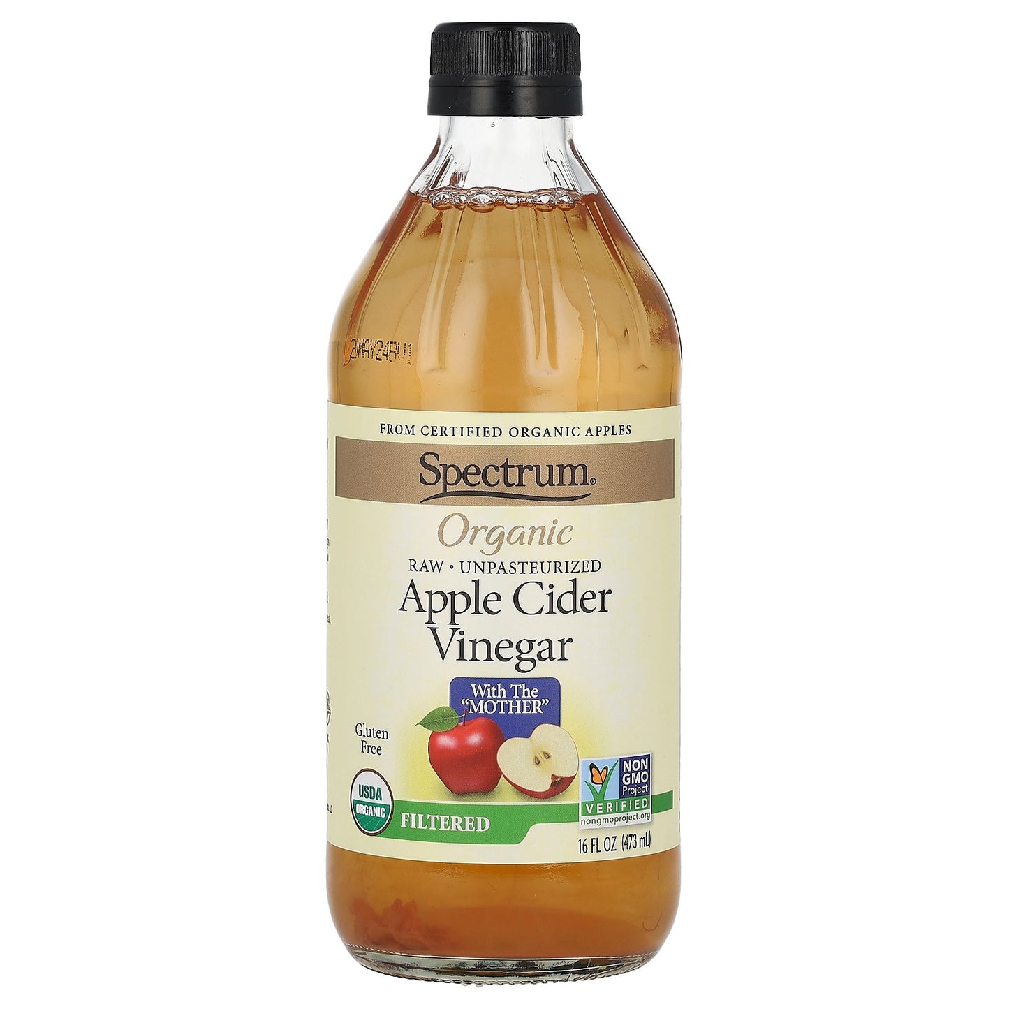 Spectrum Culinary, Organic Apple Cider Vinegar, Filtered, 16 fl oz (473 ml)