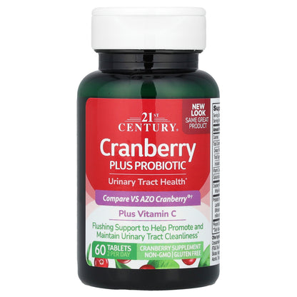 21st Century, Cranberry Plus Probiotic, 60 Tablets