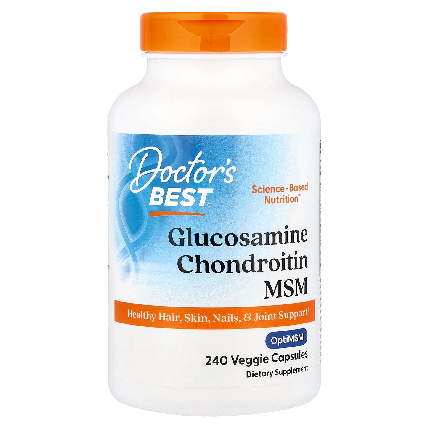 Doctor's Best, Glucosamine Chondroitin MSM with OptiMSM®, 240 Veggie Capsules