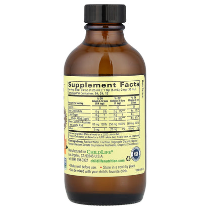 ChildLife Essentials, Liquid Vitamin C, Natural Orange, 4 fl oz (118 ml)