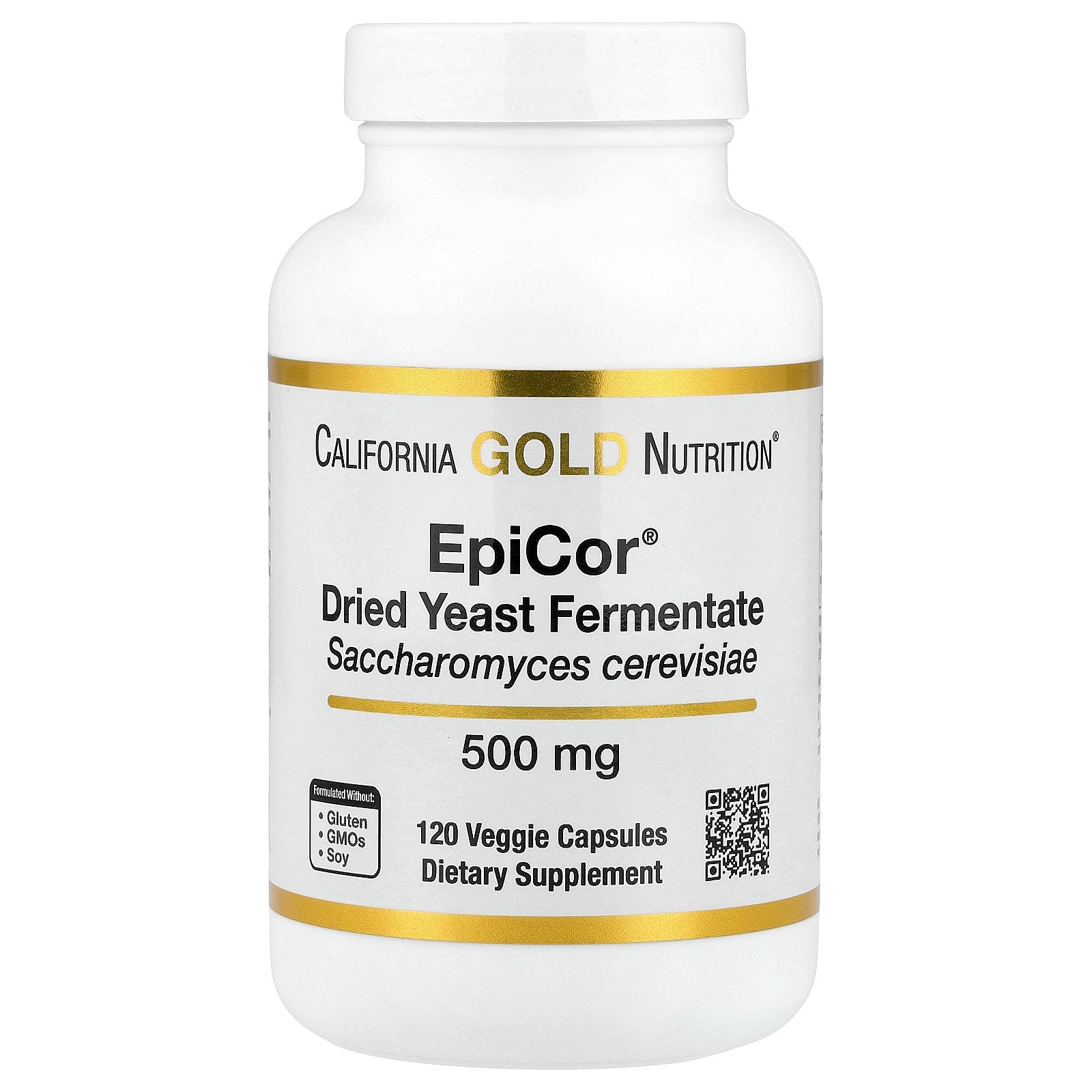 California Gold Nutrition, Epicor®, Dried Yeast Fermentate, 500 mg, 120 Veggie Capsules