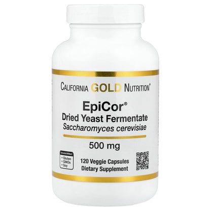 California Gold Nutrition, Epicor®, Dried Yeast Fermentate, 500 mg, 120 Veggie Capsules