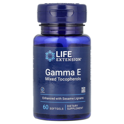 Life Extension, Gamma E Mixed Tocopherols, 60 Softgels