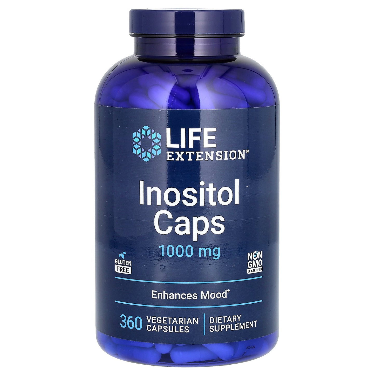 Life Extension, Inositol Caps, 1,000 mg, 360 Vegetarian Capsules