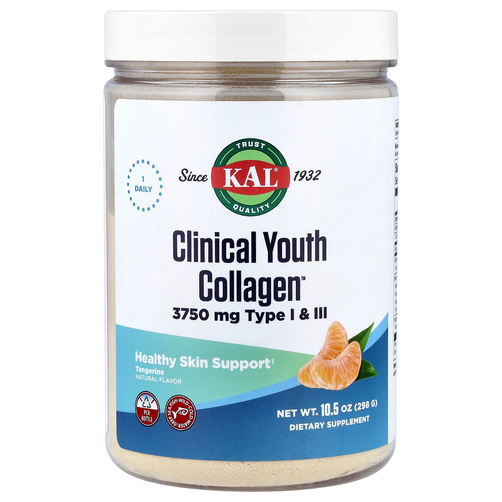 KAL, Clinical Youth Collagen™, Tangerine, 10.5 oz (298 g)