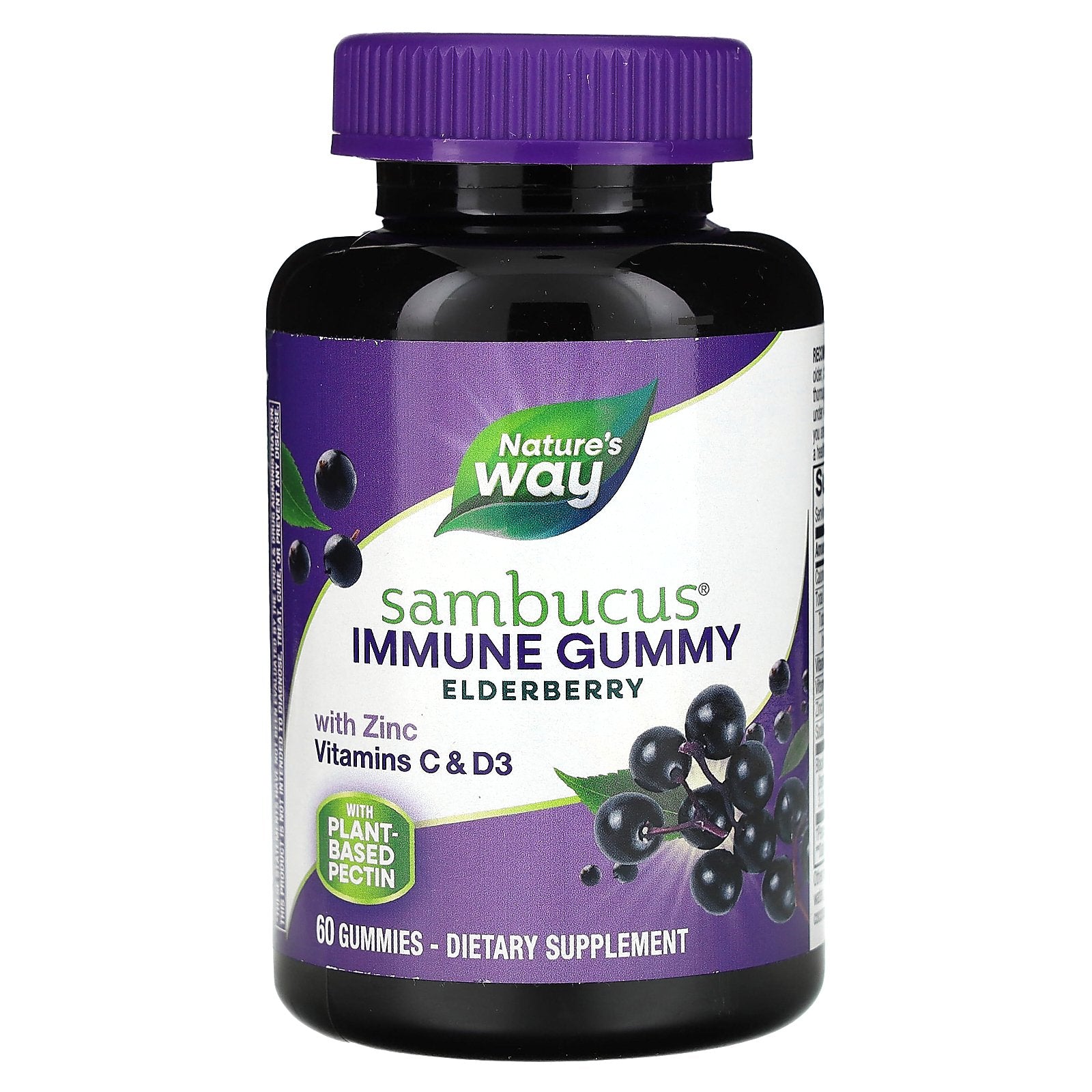 Nature's Way, Sambucus, Immune Gummy, Elderberry, 60 Gummies